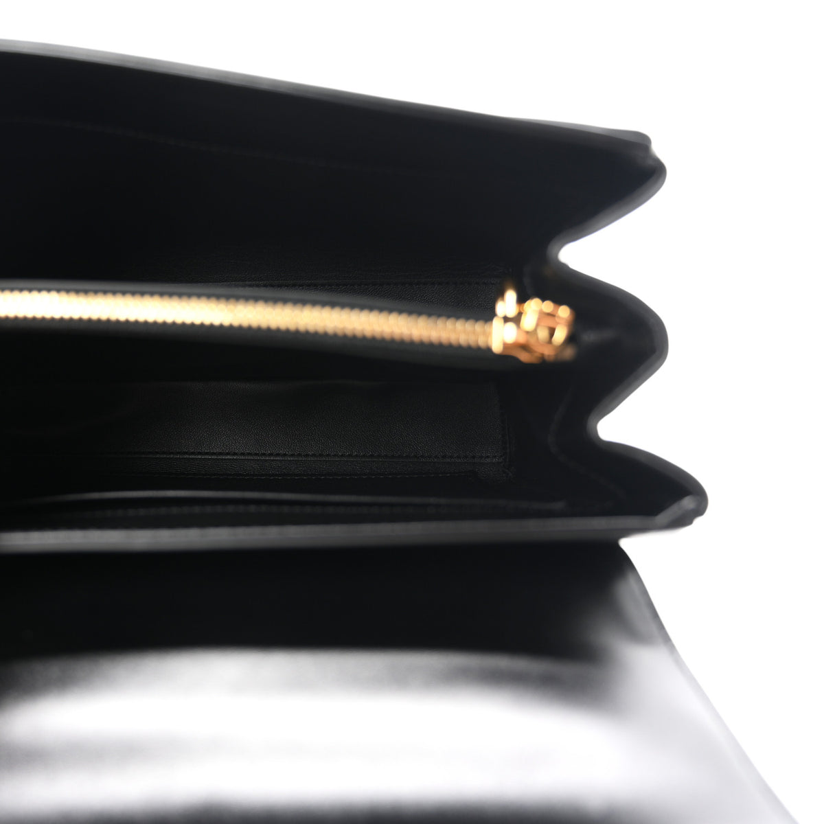 Celine Satinated Calfskin Small 16 Top Handle Bag Black 4 of 10