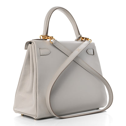 Hermes Evercolor Kelly Retourne 28 Gris Perle 3 of 11