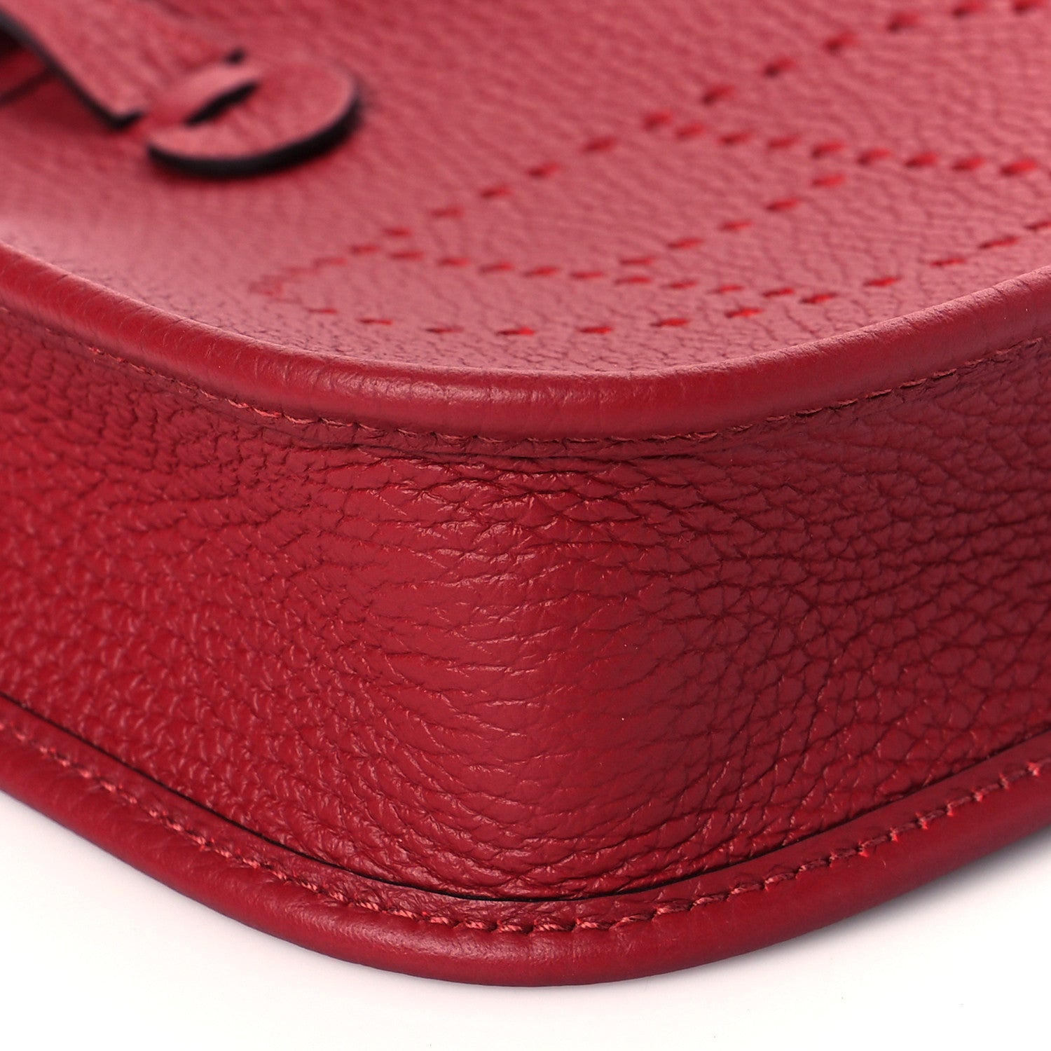 Hermes Taurillon Clemence Evelyne TPM Rouge Grenat 8 of 10