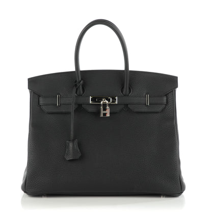 Hermes Taurillon Clemence Birkin 35 Black 1 of 16