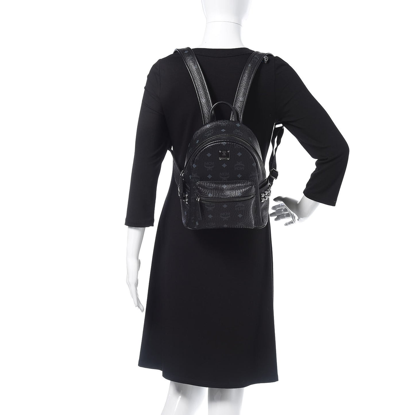 Visetos Side Stud Mini Stark Backpack Black