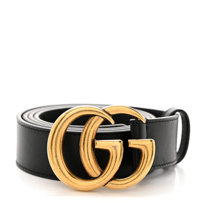 Gucci Moon Calfskin Double G 30mm Belt 90 36 Black 1 of 5
