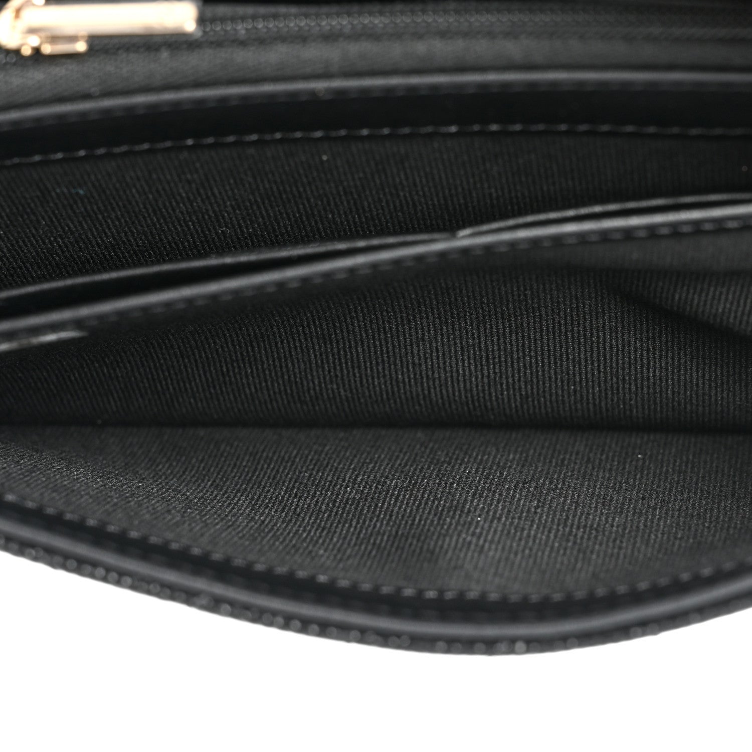 Chanel Caviar Quilted Multi Chain CC Large Gusset Flap Wallet Black 5 of 12