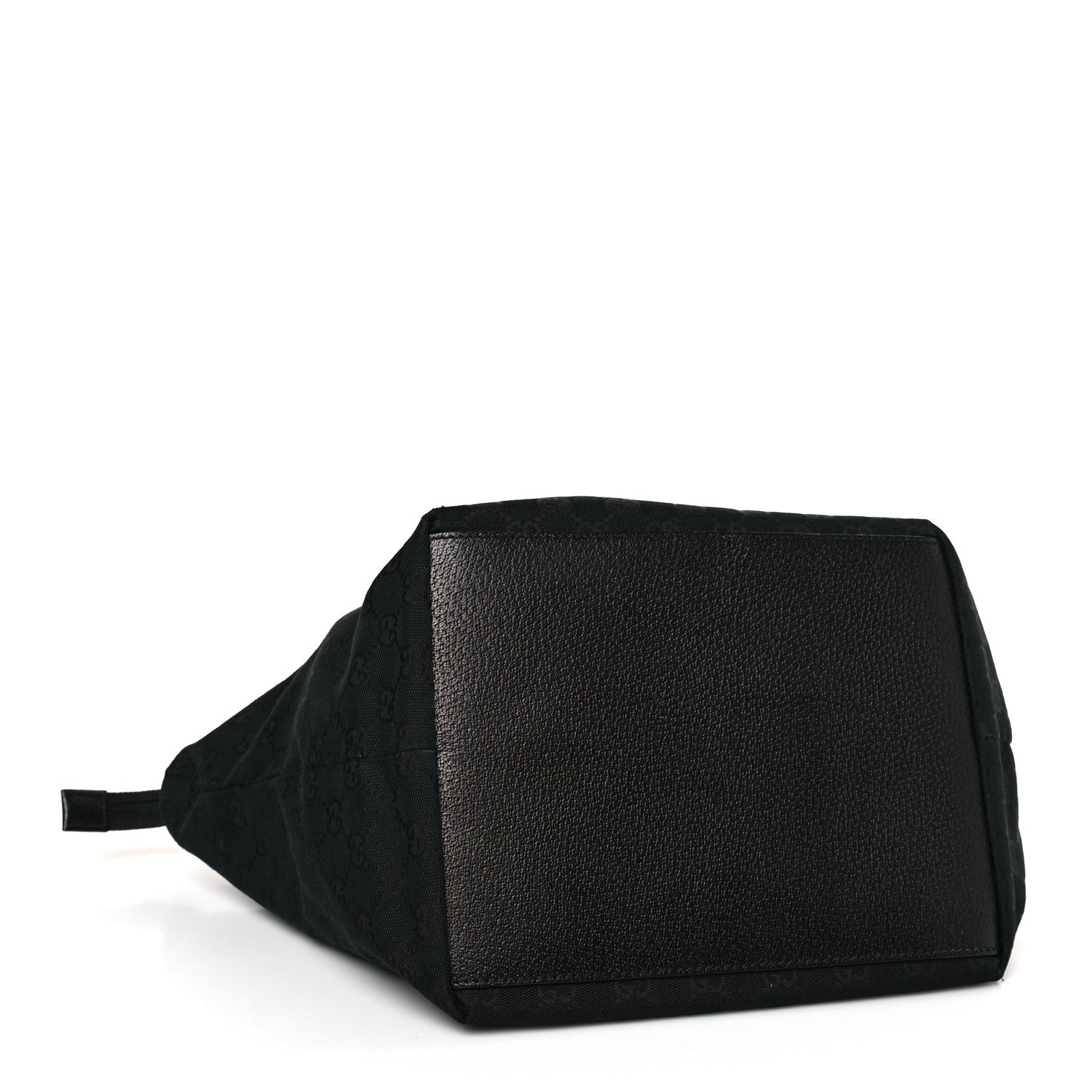 Gucci GG Monogram Medium Web Handle Bucket Tote Black 4 of 10