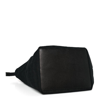 Gucci GG Monogram Medium Web Handle Bucket Tote Black 4 of 10