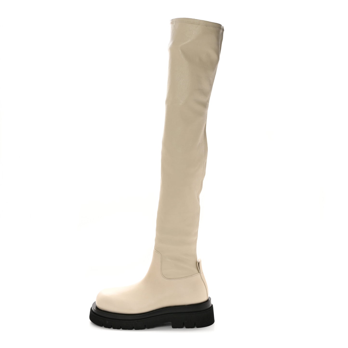 Calfskin The Lug 55mm Over The Knee Boots 39 Sea Salt