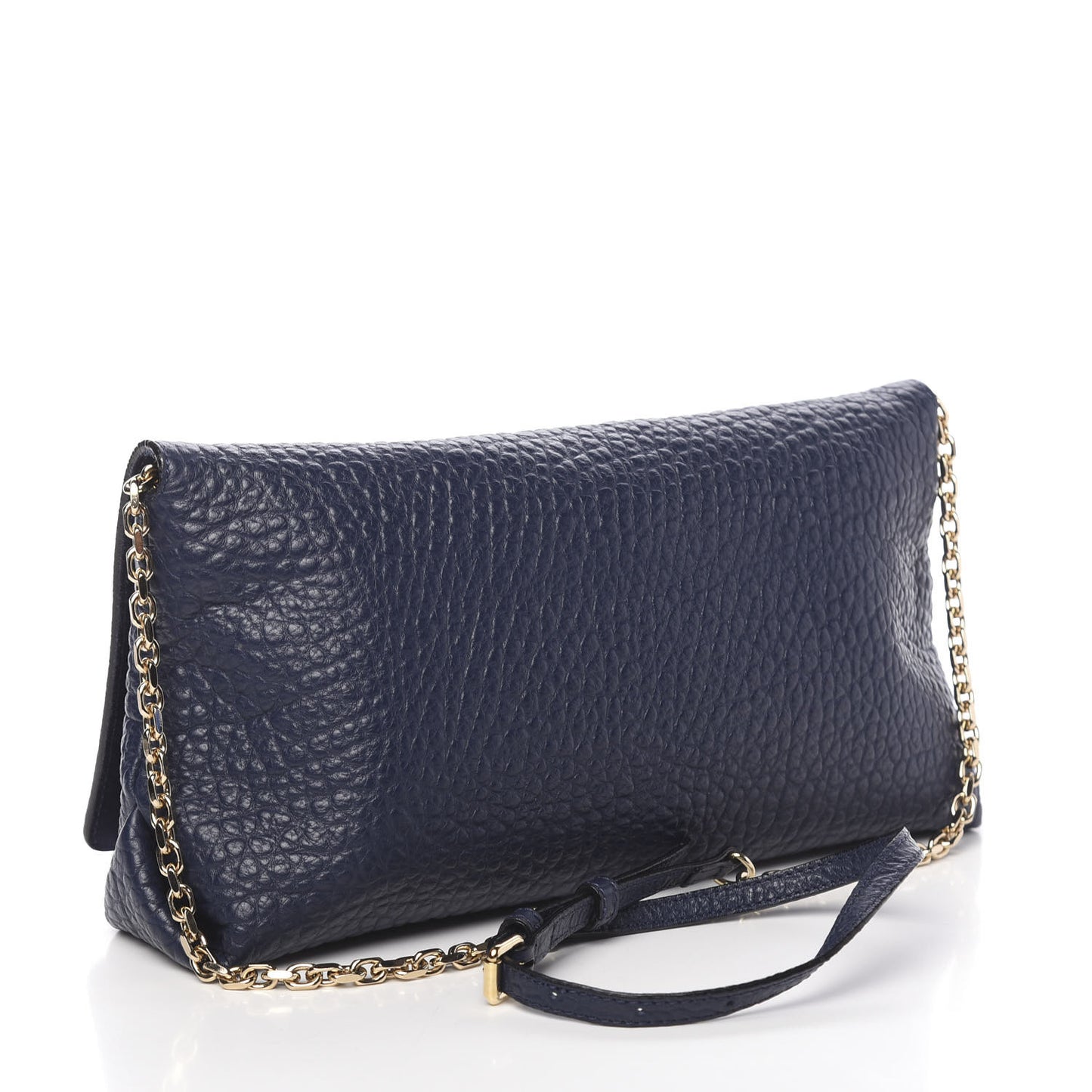 Signature Grain Medium Mildenhall Crossbody Bag Blue Carbon