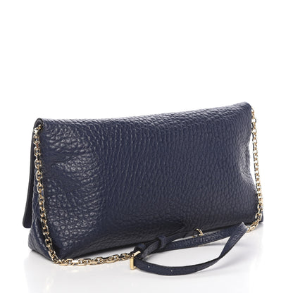 Burberry Signature Grain Medium Mildenhall Crossbody Bag Blue Carbon 3 of 11