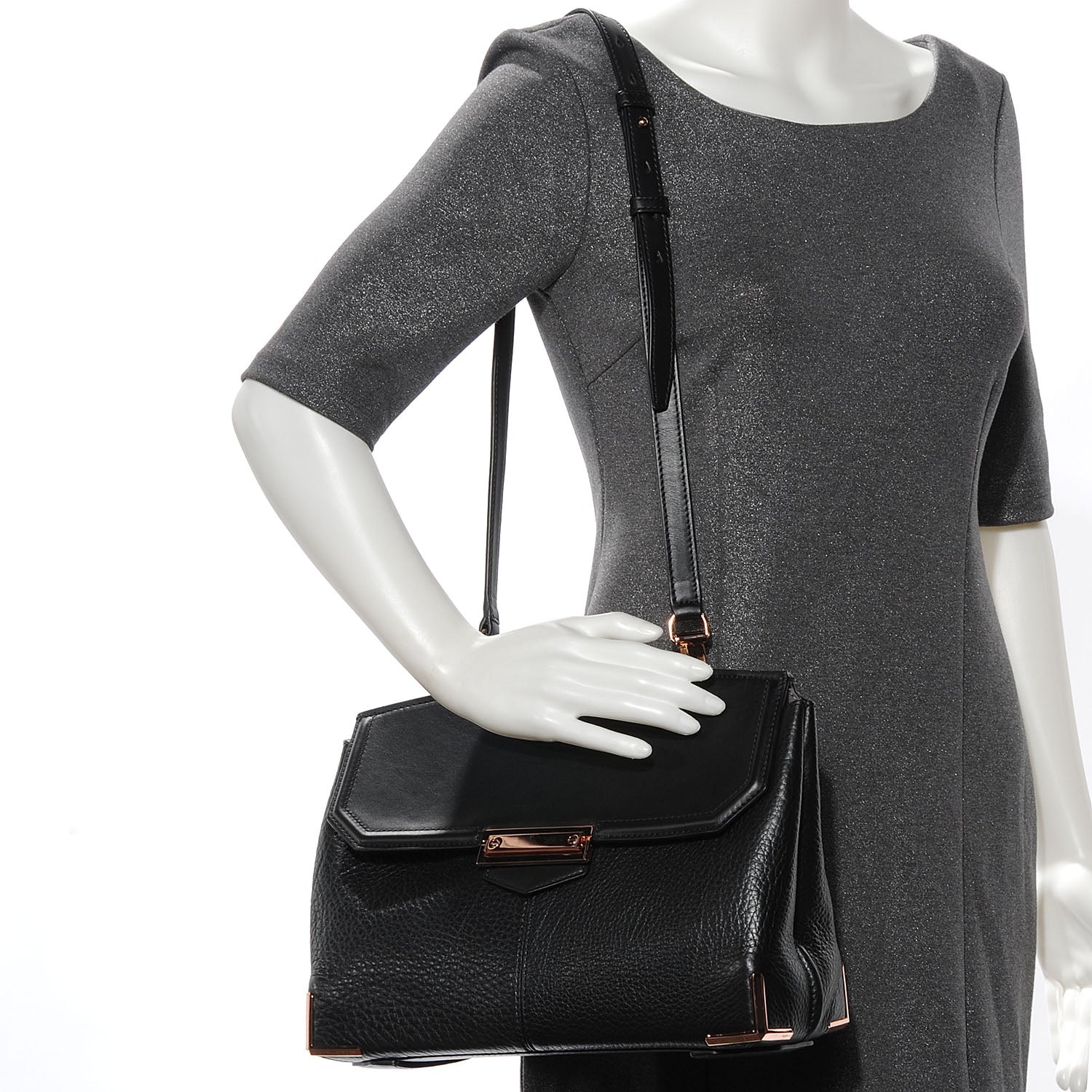 Alexander Wang Calfskin Large Marion Black 2 of 6