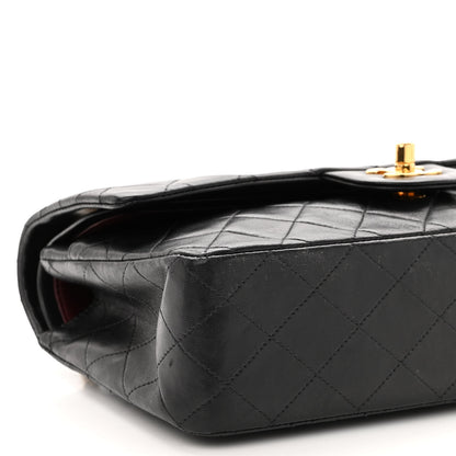 Chanel Lambskin Quilted Medium Double Flap Black 8 of 9