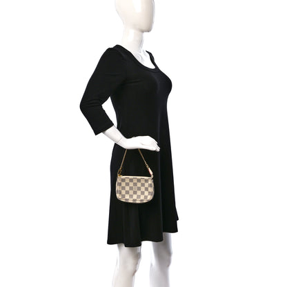 Louis Vuitton Damier Azur Mini Pochette Accessories 3 of 9
