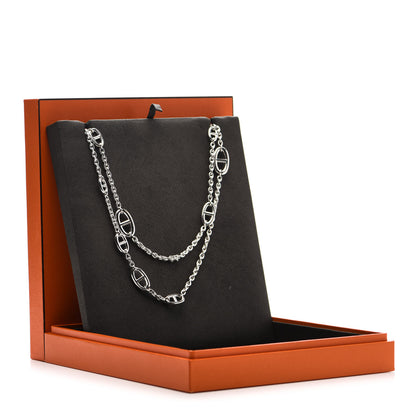 Hermes Sterling Silver Farandole Necklace 160 7 of 7