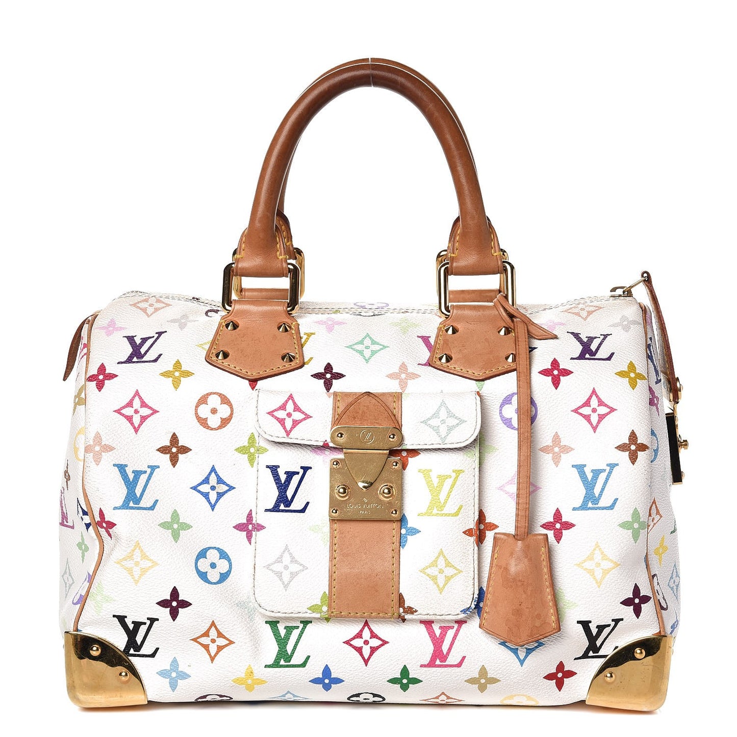 Monogram Multicolor Speedy 30 White