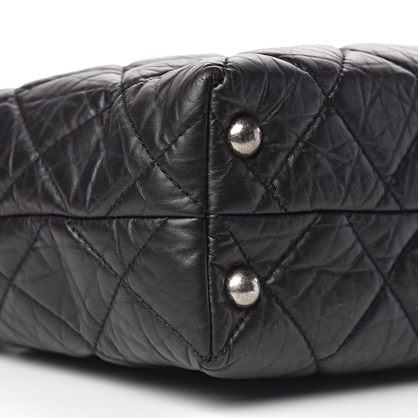 Aged Calfskin Quilted Reissue 2.55 Tote Black