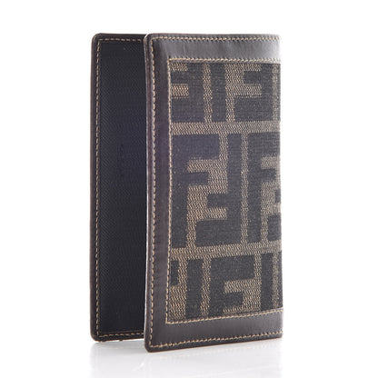 Fendi Zucca Calfskin Bi-Fold Card Holder Tobacco 3 of 8