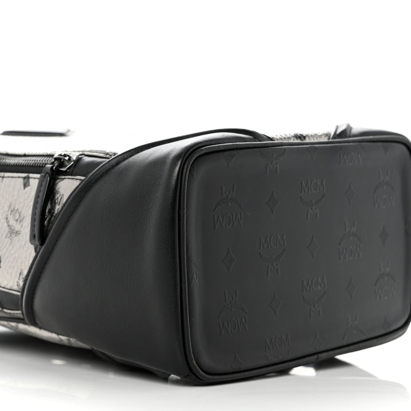 Metallic Visetos Small Duke Backpack Silver