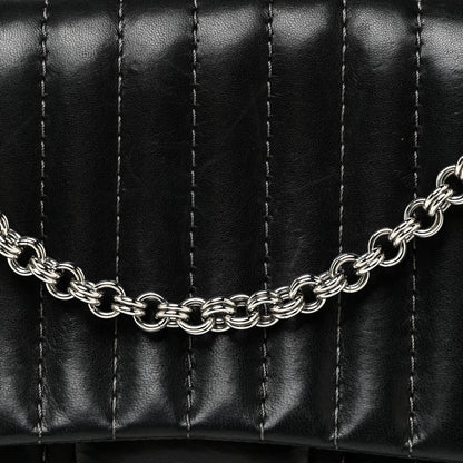 Chanel Lambskin Vertical Quilted Medium Single Flap Black 8 of 23