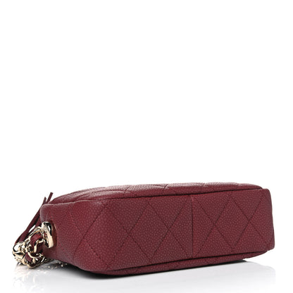 Chanel Caviar Quilted Mini Coco Tassel Camera Case Burgundy 3 of 4