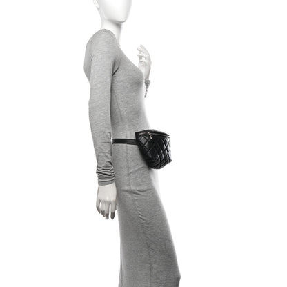 Chanel Calfskin Quilted Waist Belt Bag Black 2 of 10