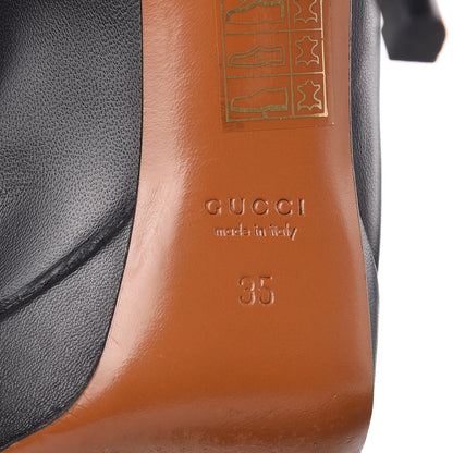 Gucci Nappa Charlotte Tall Boots 35 Black 6 of 11