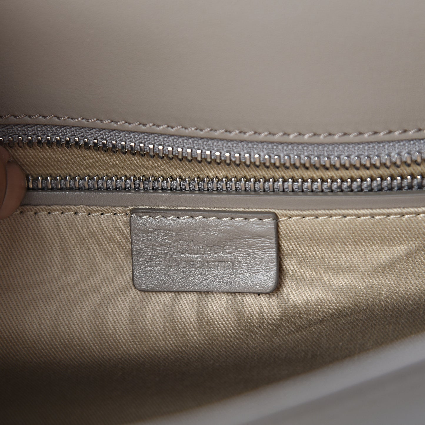Shiny Calfskin Medium Annie Shoulder Bag Motty Grey