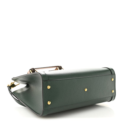 Gucci Wonka Grain Calfskin Small Diana Tote Bag Vintage Green Powder Pink 4 of 9