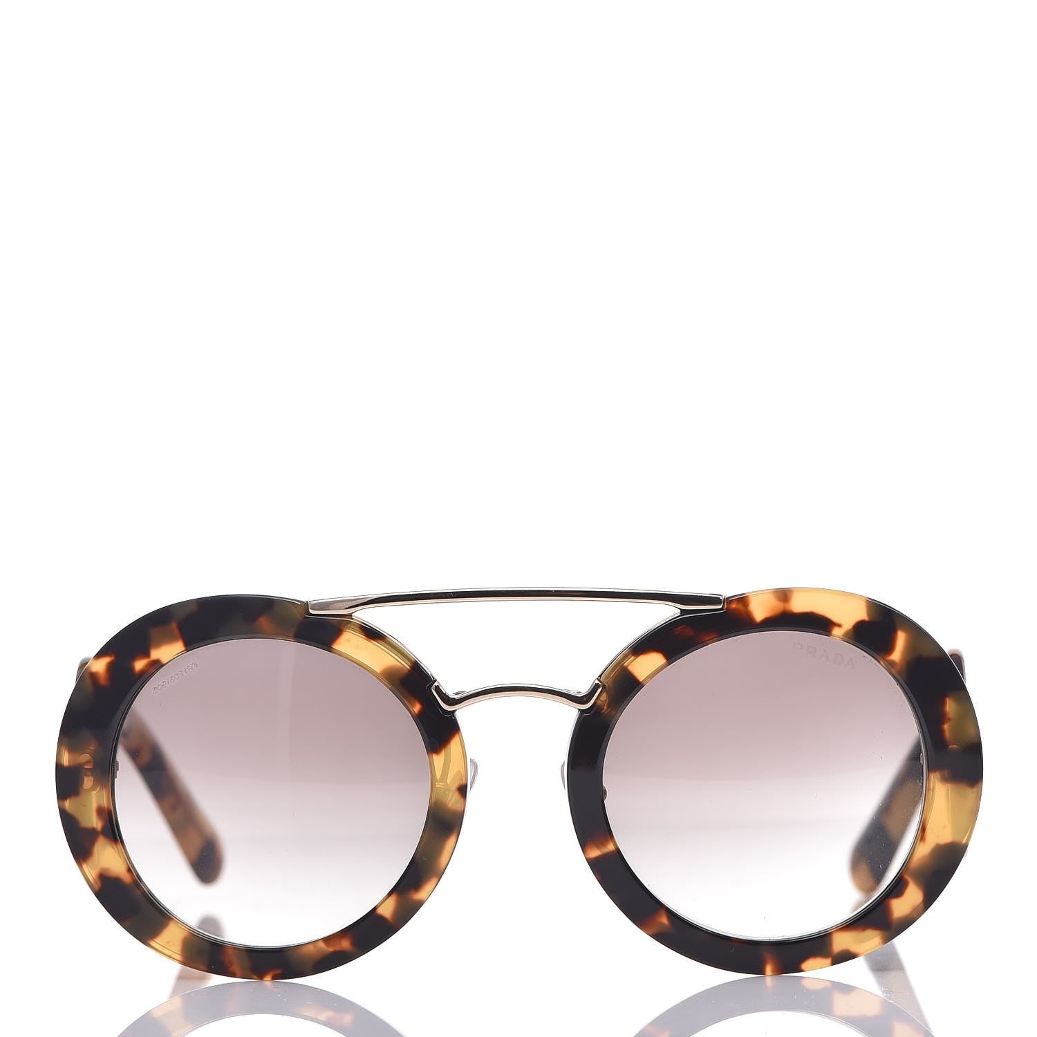 Prada Baroque Sunglasses SPR 13S Havana 2 of 8