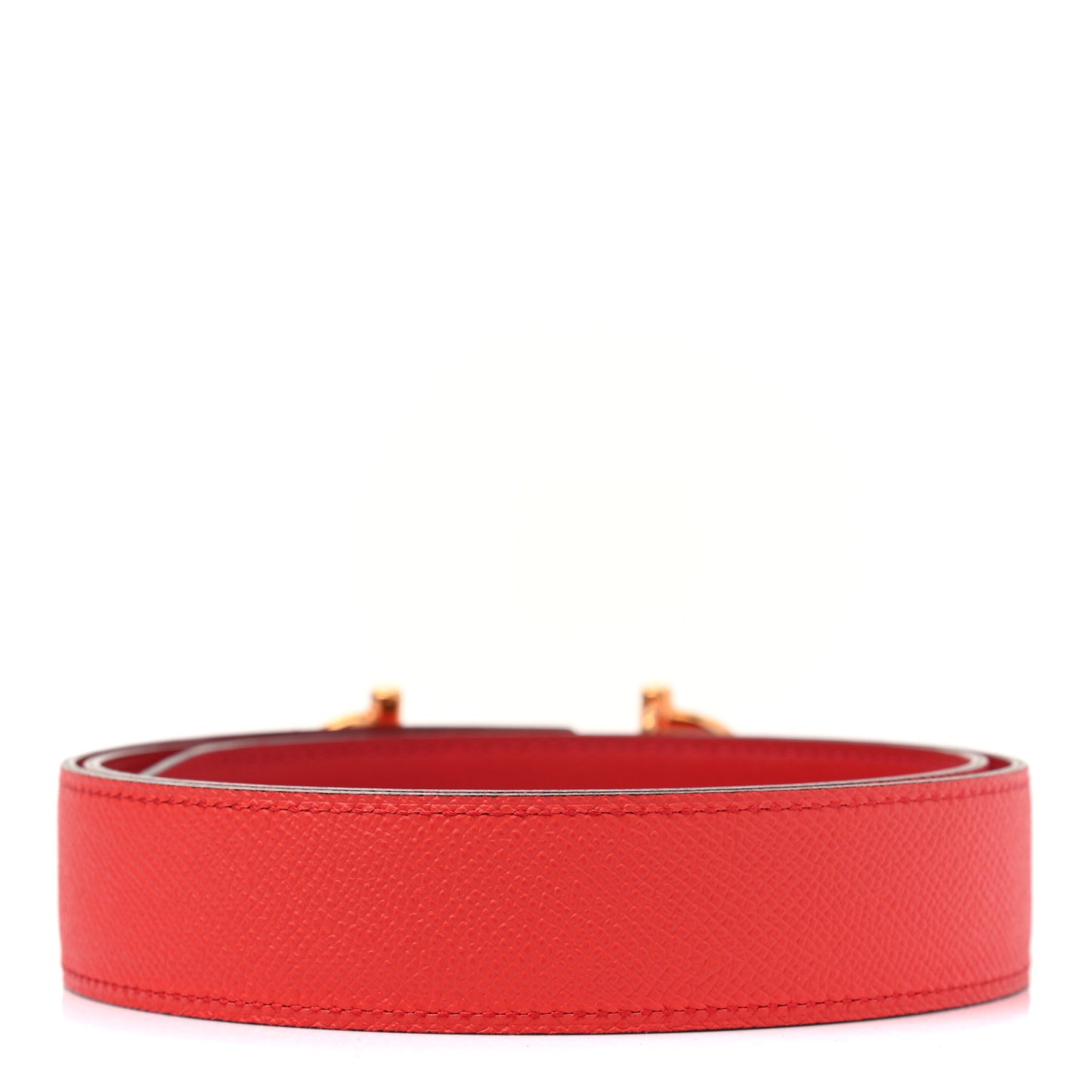 Swift Epsom 32mm Gamma Belt 85 Capucine Rouge Casaque