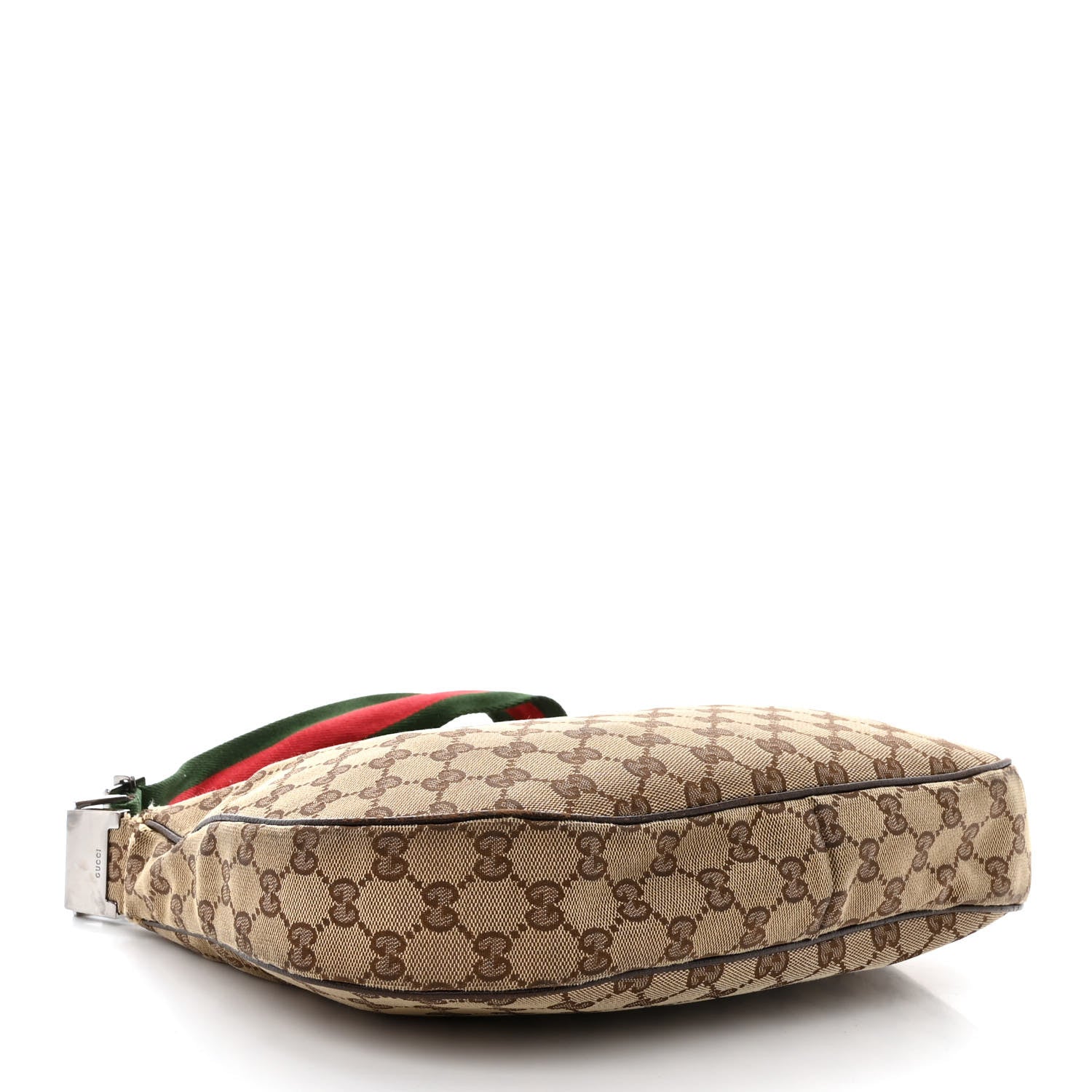 Gucci Monogram Web Medium Flat Messenger Bag Brown 4 of 16
