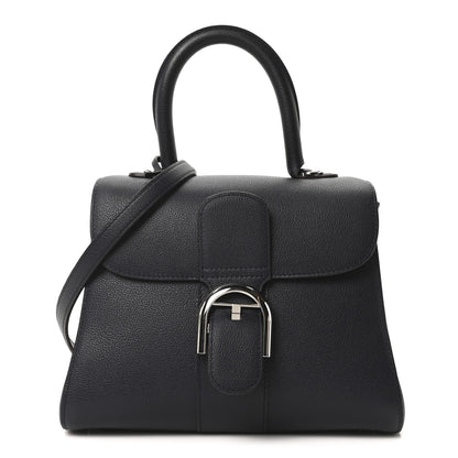 Delvaux Grained Calfskin PM Brillant Satchel Midnight 1 of 11