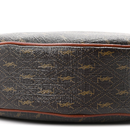 Saint Laurent Canvas Smooth Calfskin Le Monogramme Coeur Crossbody Chestnut 9 of 10