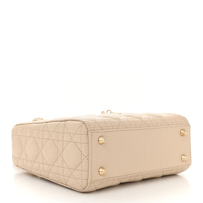 Christian Dior Lambskin Cannage Small My ABCDior Lady Dior Beige 4 of 11