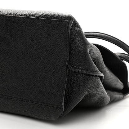 Gucci Pebbled Calfskin Large Bamboo Daily Top Handle Bag Black 9 of 9