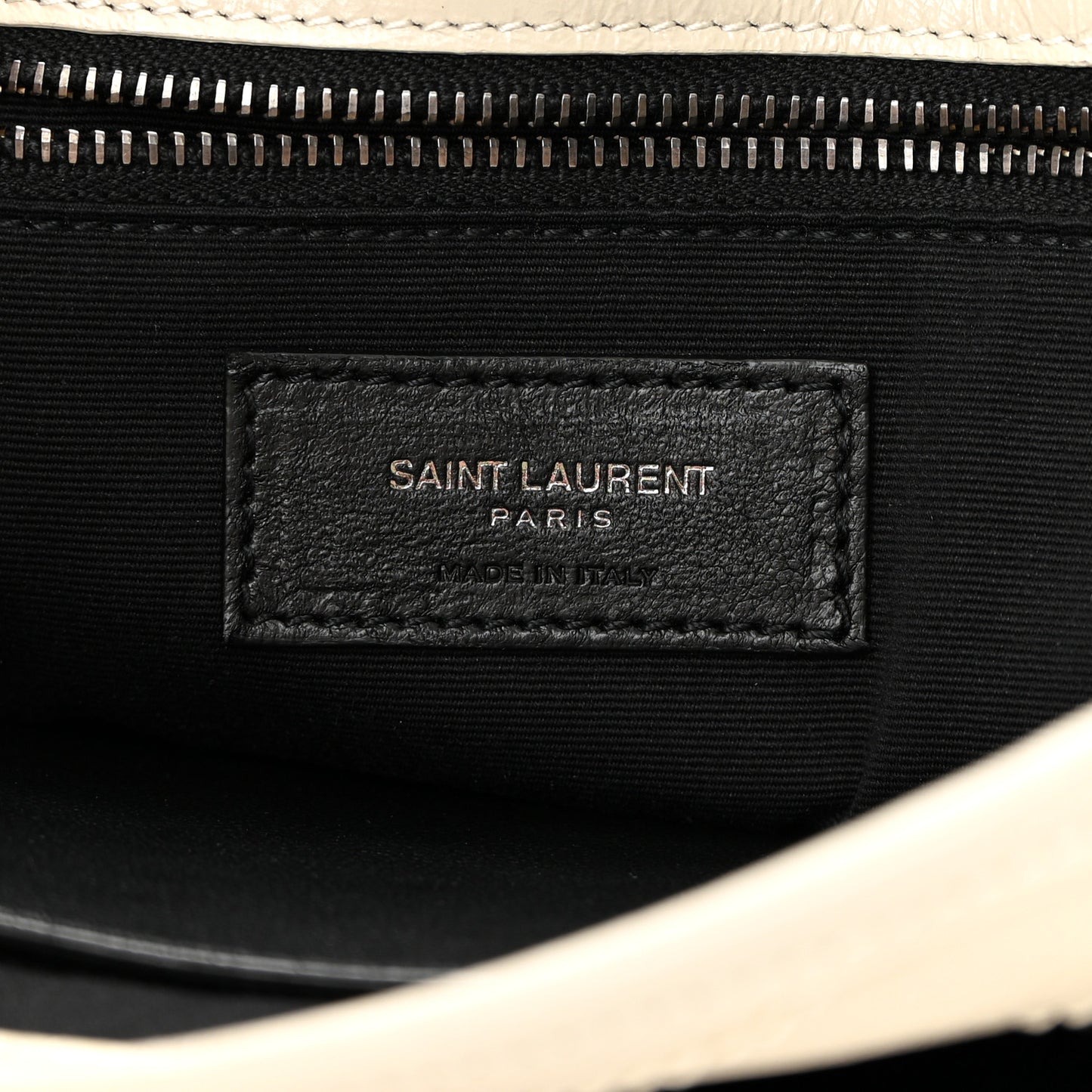 Crinkled Calfskin Matelasse Monogram Medium Niki Chain Satchel Ivory