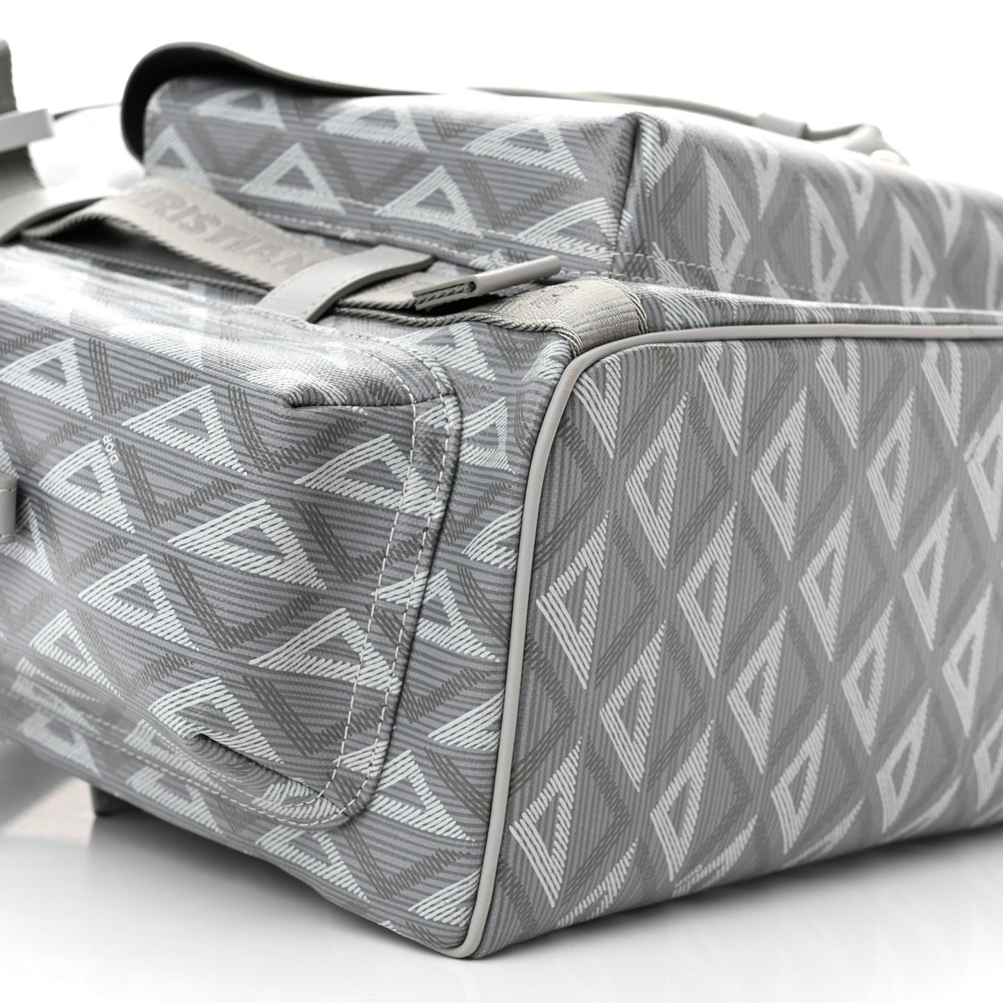 Coated Canvas CD Diamond Large Hit The Road Backpack Gray