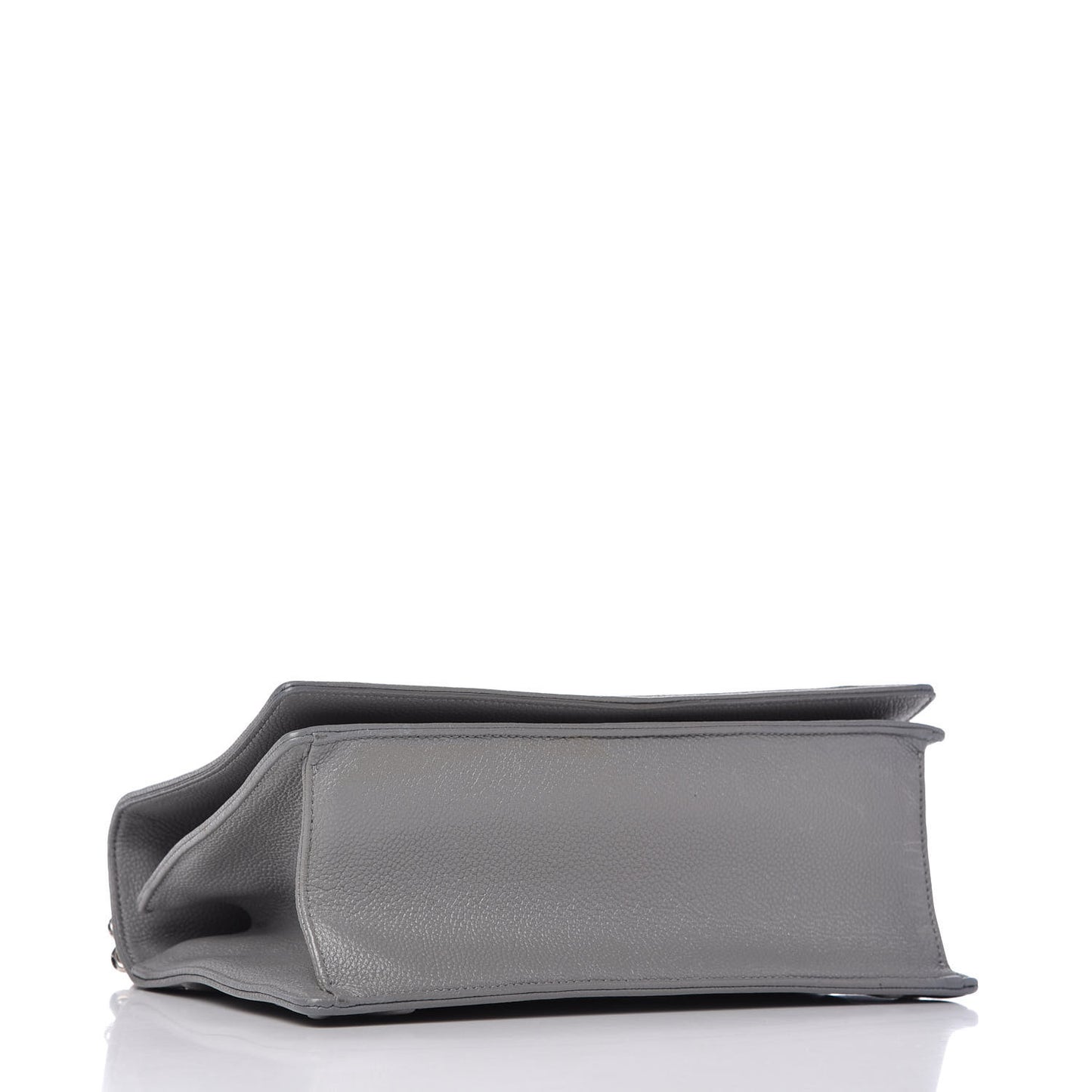 Grained Calfskin Medium Diorama Flap Bag Gris