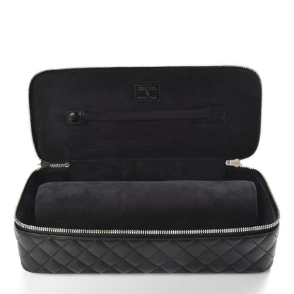 Chanel Lambskin Quilted Large Jewelry Case Black 8 of 11