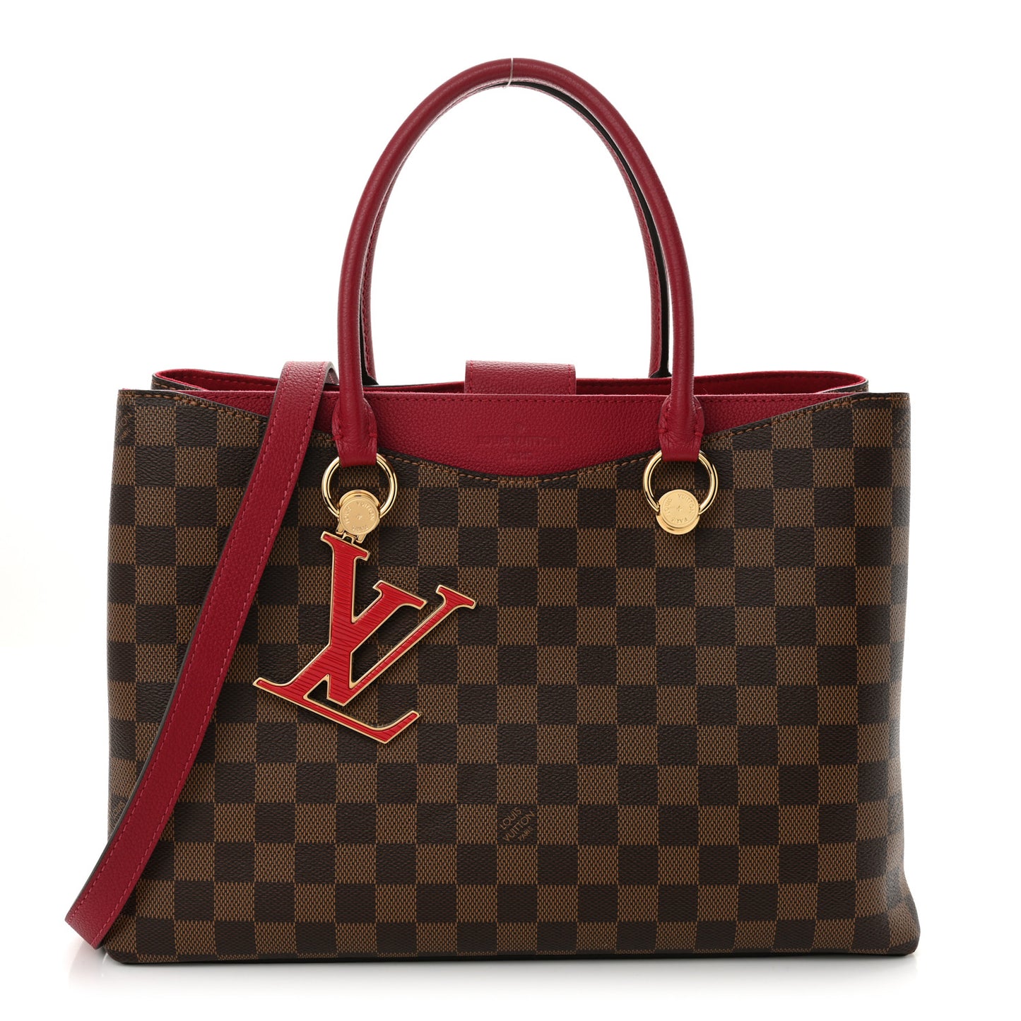 Damier Ebene LV Riverside Lie De Vin