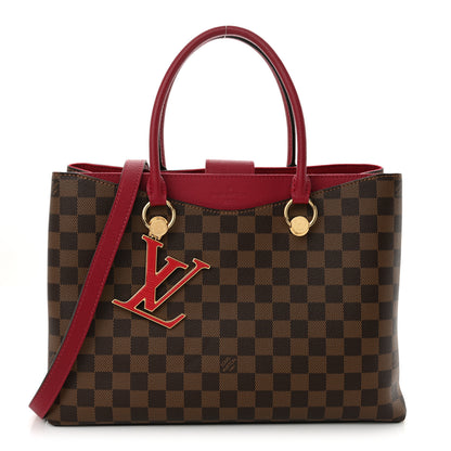 Louis Vuitton Damier Ebene LV Riverside Lie De Vin 1 of 10