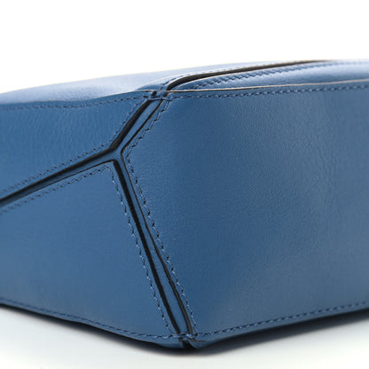 Loewe Calfskin Mini Puzzle Bag Blue 8 of 10