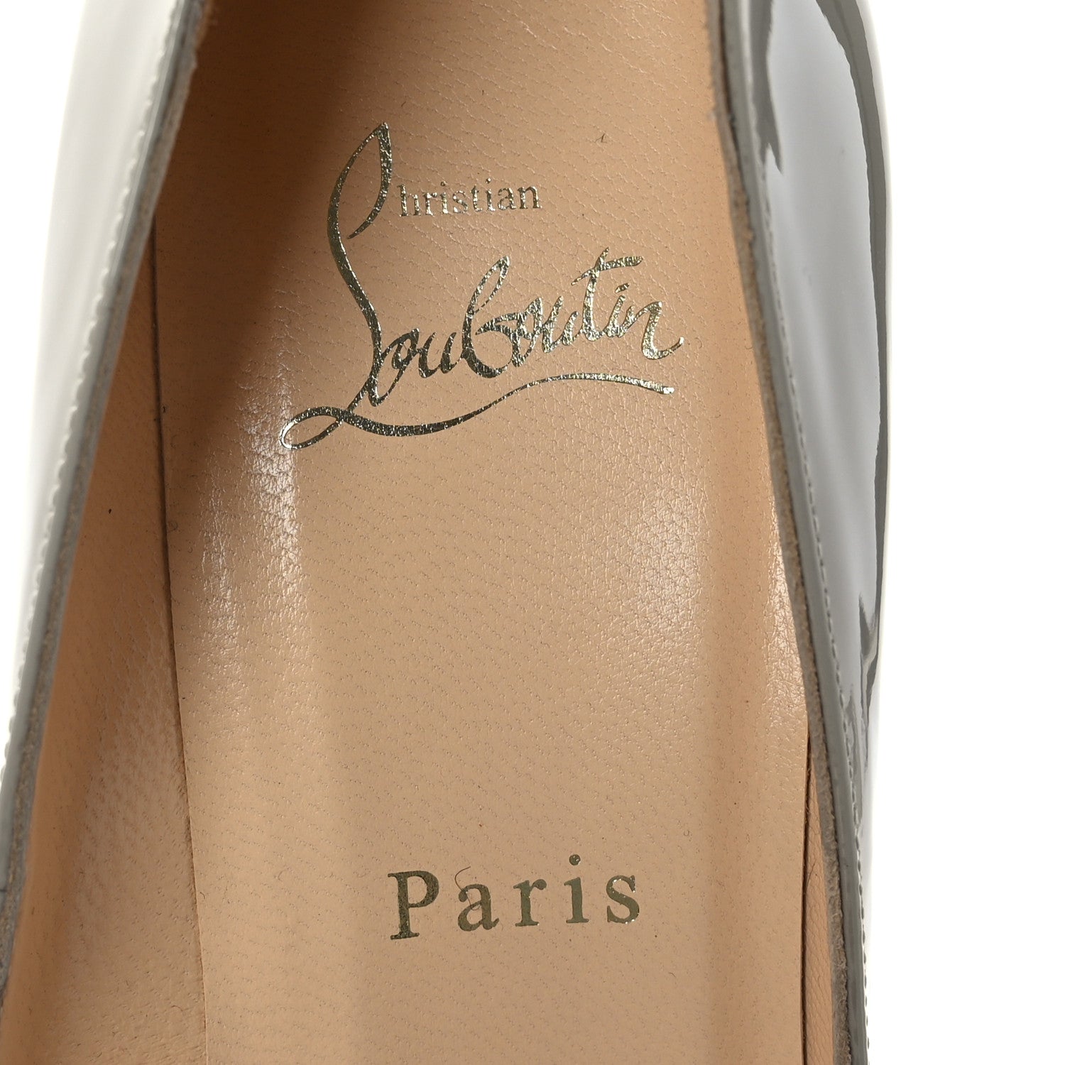 Christian Louboutin Patent Pigalle Plato 120 Pumps 37 Plato 37.5 Grey 7 of 8