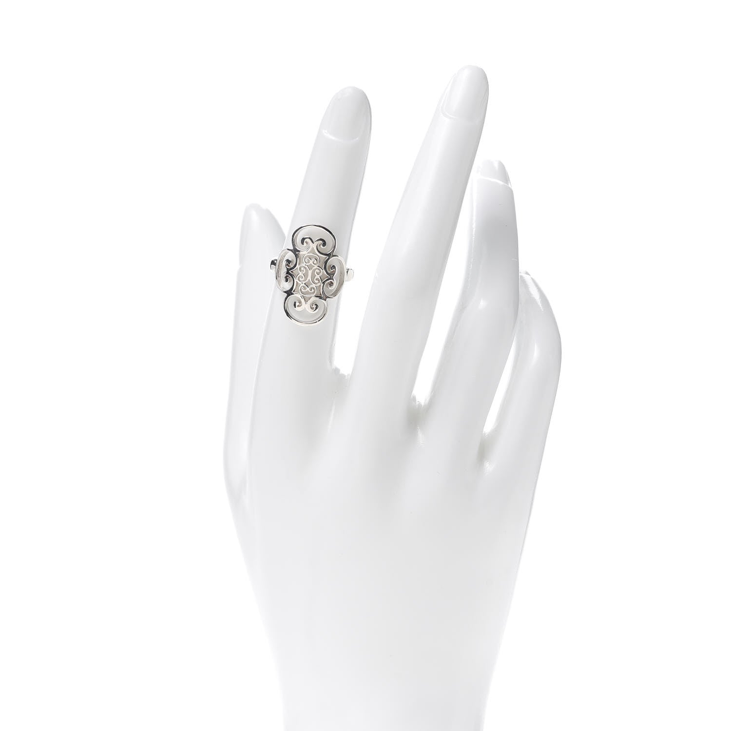 Tiffany Sterling Silver Paloma Picasso Venezia Goldoni Quadruplo Ring 50 5.25 2 of 6