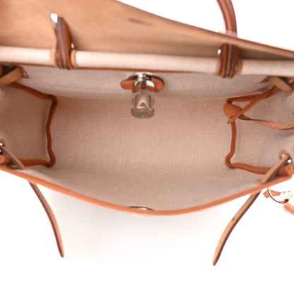 Hermes H Plume Canvas Vache Hunter Circuit 24 Herbag Zip Retourne 31 Gris Meyer Ecru Beige Naturel 6 of 11