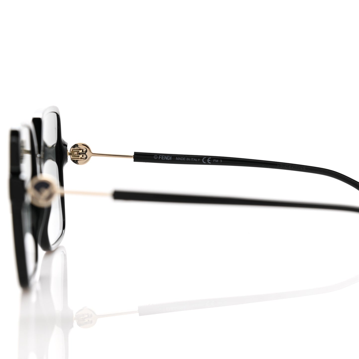 Acetate Square Sunglasses FF 0411/S Black
