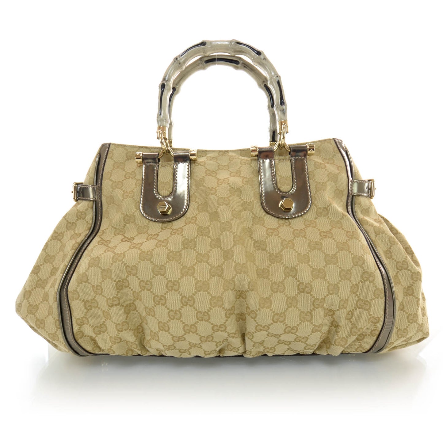 Monogram Pop Bamboo Top Handle Tote