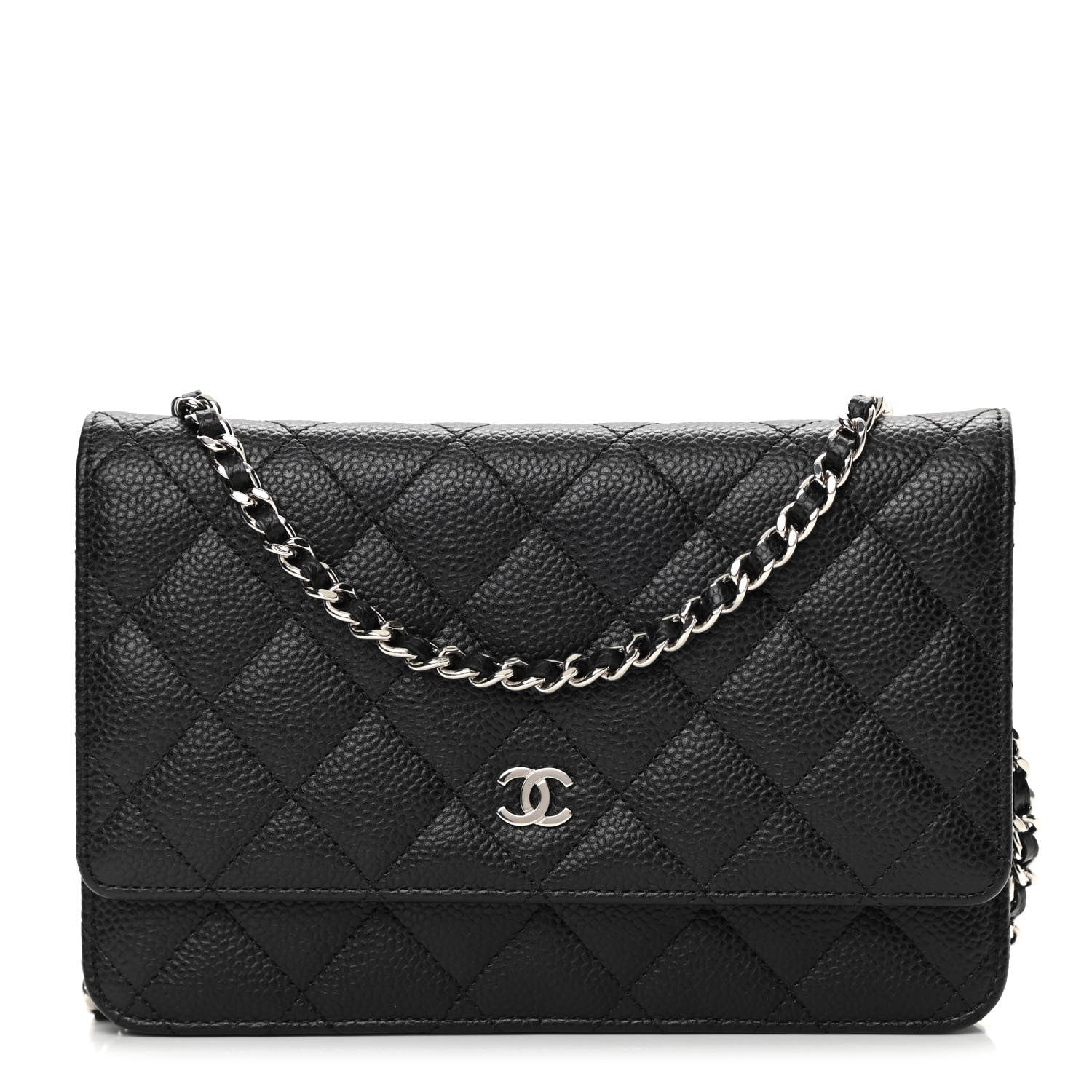 Chanel Caviar Quilted Wallet On Chain WOC Black 1 of 13