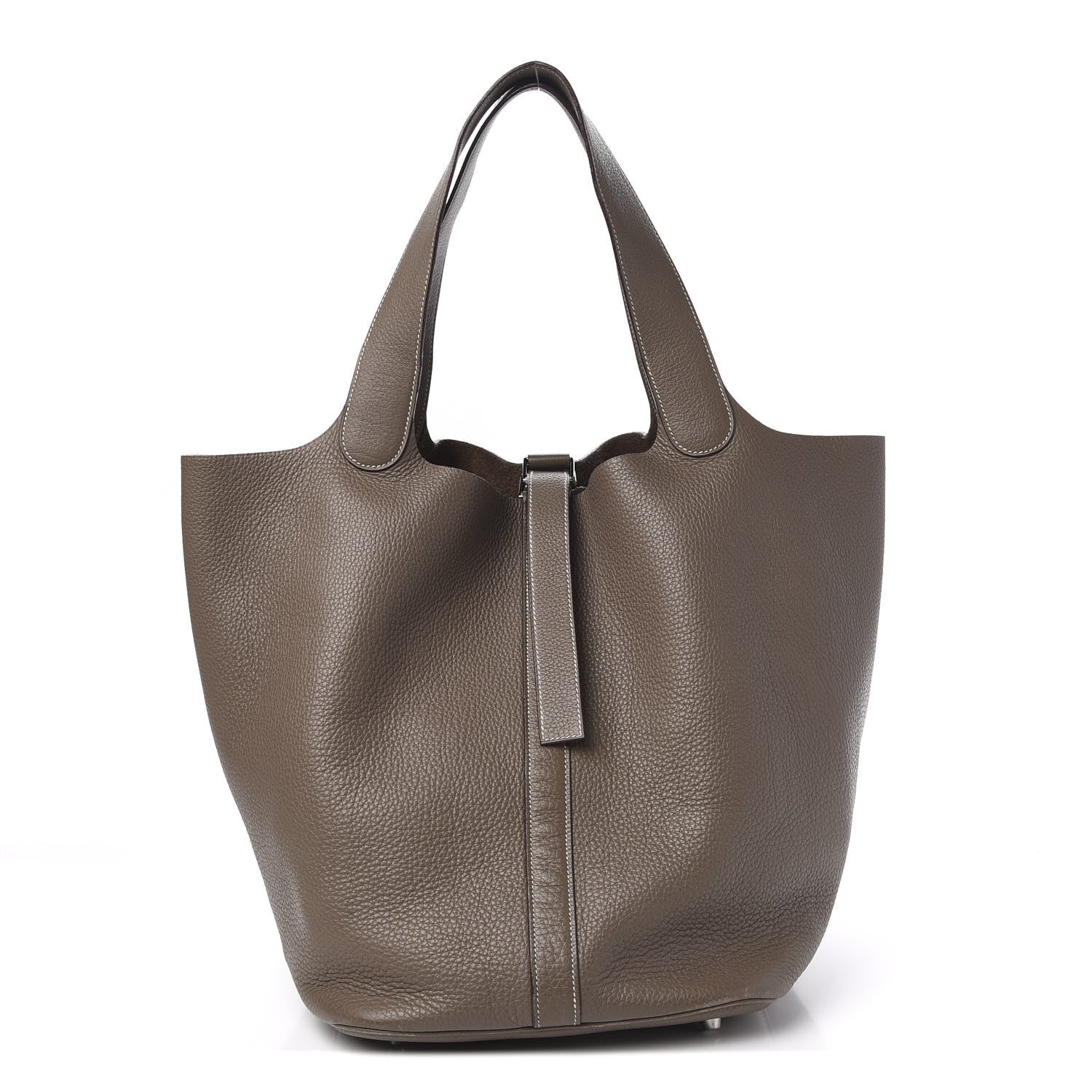 Hermes Taurillon Clemence Picotin TGM Etoupe 1 of 10