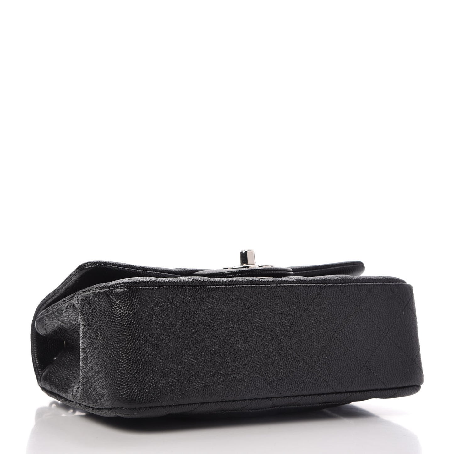 Caviar Quilted Mini Rectangular Flap Black