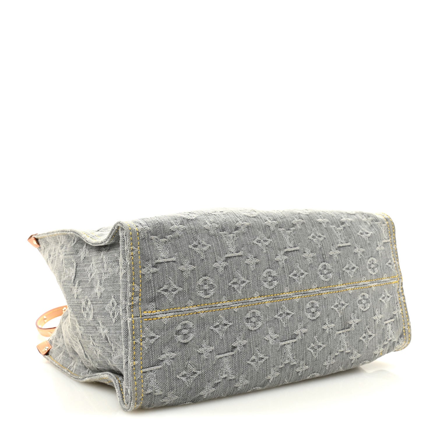 Louis Vuitton Monogram Denim Onthego MM Washed Gray 4 of 9