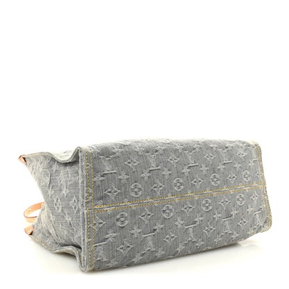 Louis Vuitton Monogram Denim Onthego MM Washed Gray 4 of 9